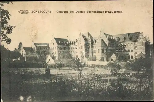Ak Bon Secours Bonsecours Péruwelz Hennegau, Couvent des Dames Bernardines D'Equermes