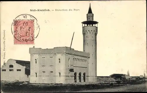 Ak Sidi Abdallah Alger Algerien, Direction du Port