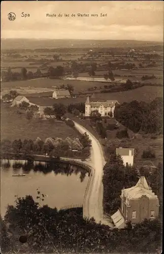 Ak Spa Wallonien Lüttich, Route du lac de Warfaz vers Sart
