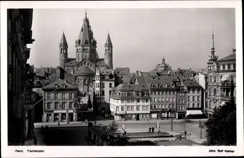 Ak Mainz am Rhein, Fischtorplatz