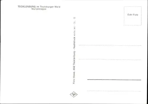 Ak Tecklenburg am Teutoburger Wald Westfalen, Wellentreppe
