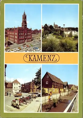 Ak Kamenz in Sachsen, Rathaus, Blick zum Platz der Jugend, Talstraße