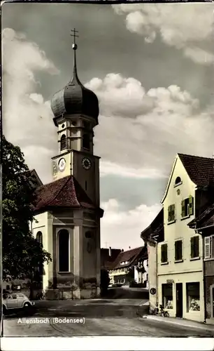 Ak Allensbach am Bodensee, Kirche, Straßenansicht