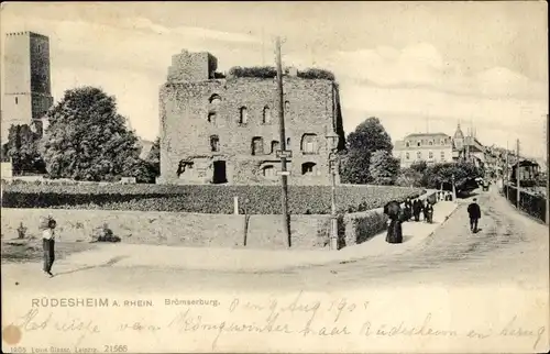 Ak Rüdesheim am Rhein, Brömserberg