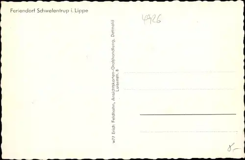 Ak Schwelentrup Dörentrup in Lippe, Feriendorf, Panorama