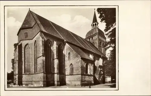 Ak Vreden NRW, Pfarrkirche, Außenansicht