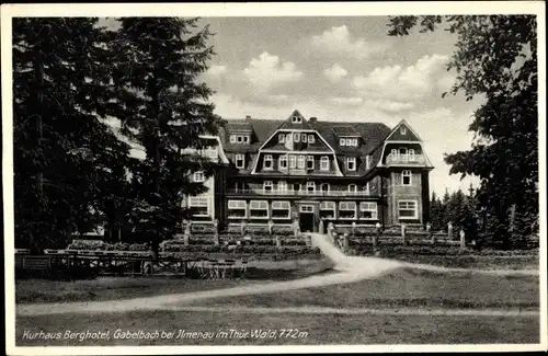 Ak Ilmenau in Thüringen, Gabelbach, Kurhaus Berghotel