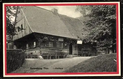 Ak Sonneberg in Thüringen, Lutherhaus, Außenansicht