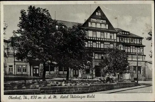 Ak Oberhof im Thüringer Wald, Hotel Thüringer Wald, Außenansicht