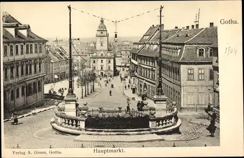 Ak Gotha in Thüringen, Hauptmarkt