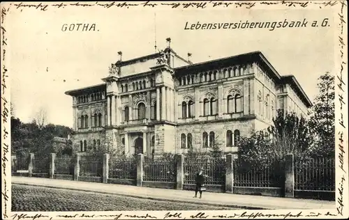 Ak Gotha in Thüringen, Lebensversicherungsbank a.G.