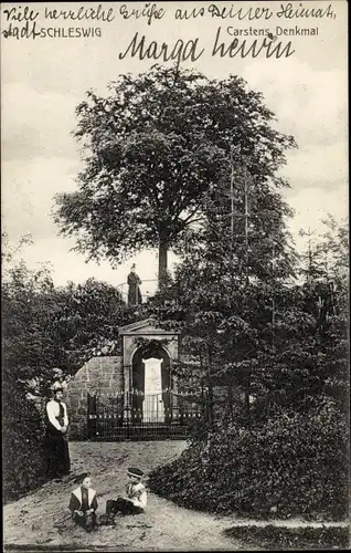 Ak Schleswig an der Schlei, Carstens Denkmal