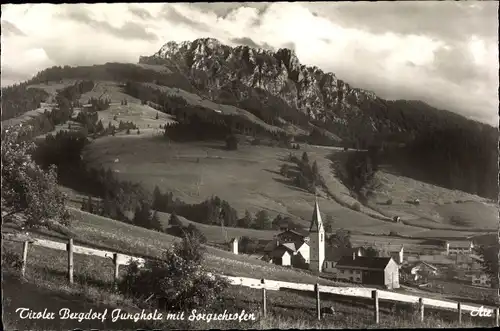 Ak Jungholz in Tirol, Teilansicht mit Sorgschrofen