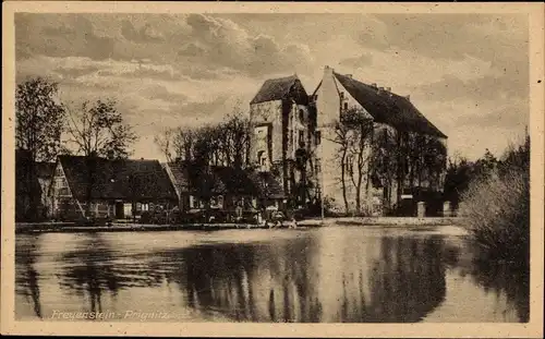 Ak Freyenstein Prignitz Wittstock Dosse, Uferpartie