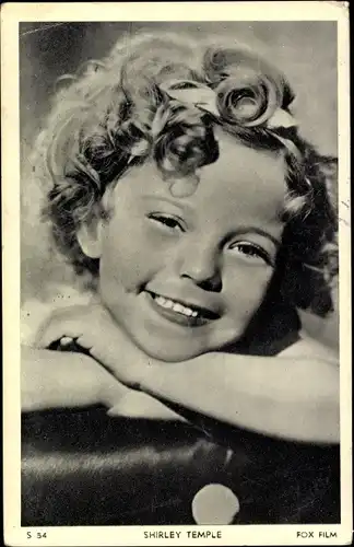 Ak Schauspielerin Shirley Temple, Portrait, Fox Film, S 54