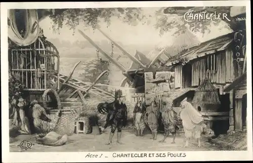 Ak Komödie Chantecler, Acte I, Chantecler et ses Poules