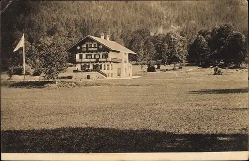 Ak Oberach Rottach Egern in Oberbayern, Villa Rheinhold