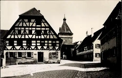 Foto Ak Cadolzburg in Mittelfranken, Straßenansicht, Gasthäuser