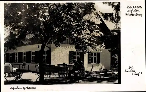 Ak Weiden in der Oberpfalz, Blockhütte auf dem Fischerberg