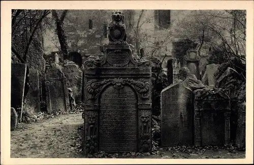 Judaika Ak Praha Prag Tschechien, Jüdischer Friedhof