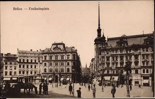 Ak Brno Brünn Region Südmähren Tschechien, Krapfen- und Johannesgasse