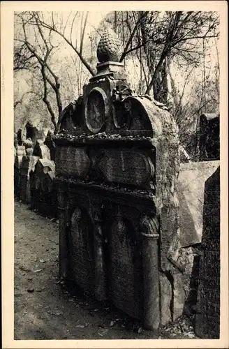 Judaika Ak Praha Prag Tschechien, Jüdischer Friedhof