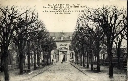 Ak Paris XIV Observatoire, Maison de Retraite de La Rochefoucauld
