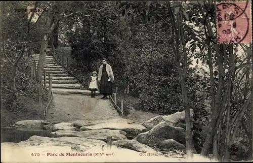 Ak Paris XIV Observatoire, Parc de Montsouris