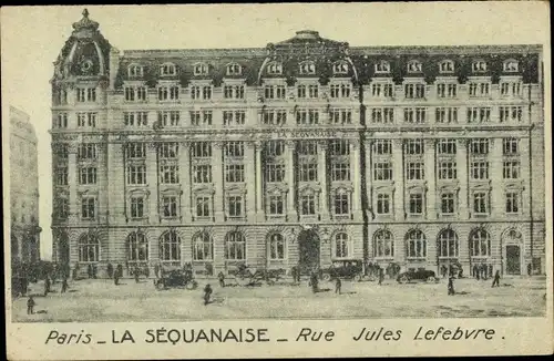 Ak Paris XV Vaugirard, La Sequanaise, Rue Jules Lefebvre