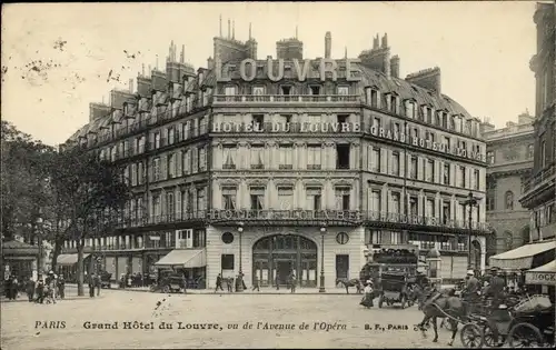 Ak Paris, Grand Hotel du Louvre, Avenue de l'Opera
