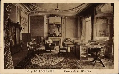 Ak Paris, La Populaire, Bureau de la Direction
