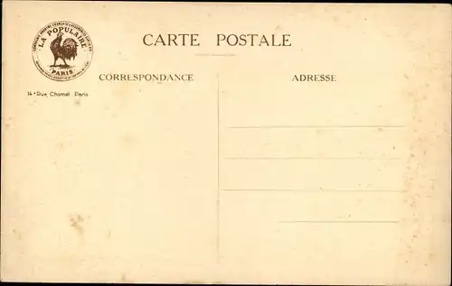 Ak Paris, La Populaire, Service de la Correspondance