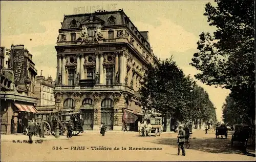 Ak Paris X, Theatre de la Renaissance