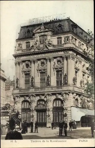 Ak Paris X, Theatre de la Renaissance
