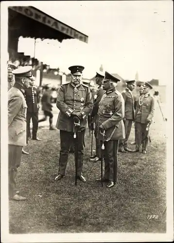 Foto Generalfeldmarschall Paul von Hindenburg, Generäle in Uniform, Orden