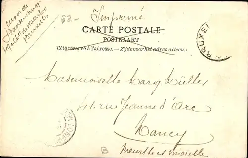 Ak Bruxelles Brüssel, Porte de Hal