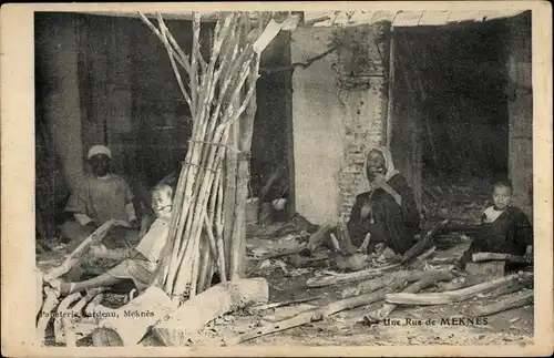 Ak Meknès Marokko, Une Rune, Maghreb, Einheimische