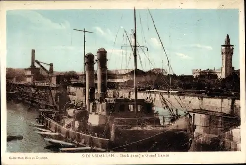 Ak Sidi Abdallah Alger Algerien, Dock dans le Grand Bassin
