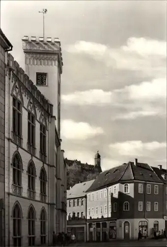 Ak Greiz im Vogtland, Rathaus, Teilansicht