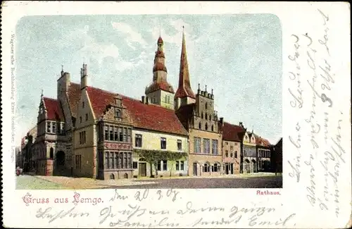 Ak Lemgo in Lippe, Rathaus, Außenansicht