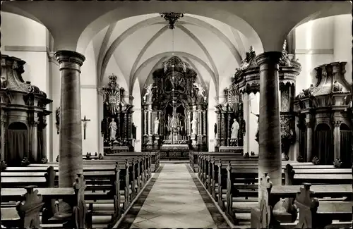 Ak Zwillbrock Vreden im Münsterland, Pfarrkirche, Innenansicht, Beichtstuhl, Altar