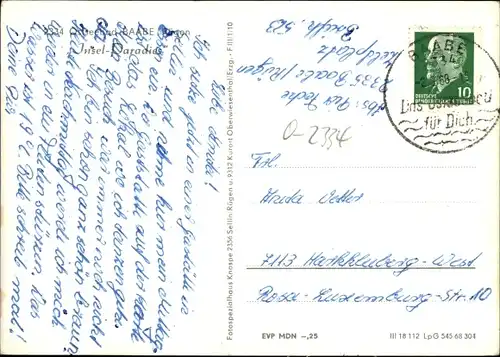 Ak Ostseebad Baabe auf Rügen, Insel Paradies