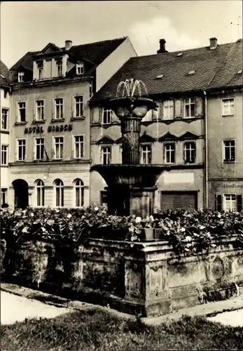 Ak Oederan in Sachsen, Marktbrunnen