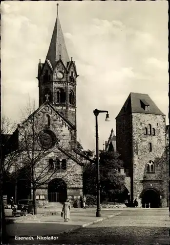 Ak Lutherstadt Eisenach in Thüringen, Nicolaitor