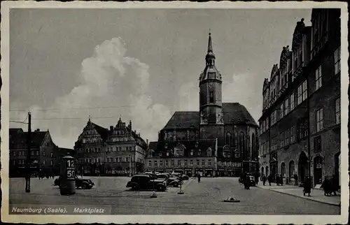 Ak Naumburg an der Saale, Marktplatz