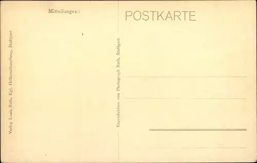 Künstler Ak Heinzmann, C., Rotenberg Stuttgart Württemberg, Stammschloss Wirtemberg