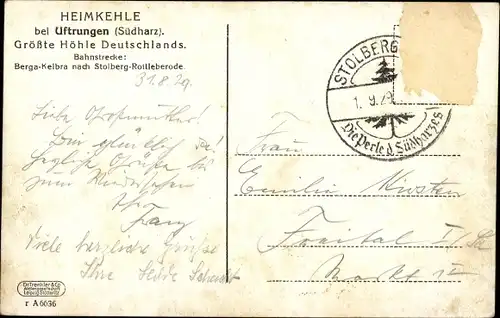 Künstler Ak Steinthaleben Kyffhäuserland in Thüringen, Kyffhäuser Denkmal