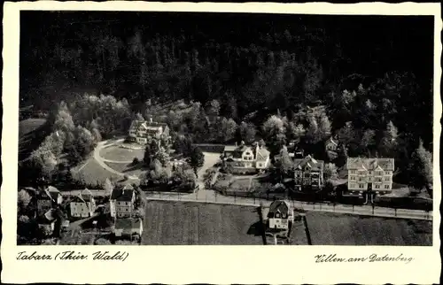 Ak Tabarz im Thüringer Wald, Villen am Datenberg, Fliegeraufnahme