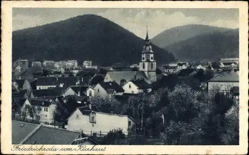 Ak Friedrichroda im Thüringer Wald, Stadt vom Kurhaus gesehen