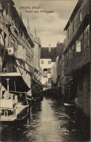 Ak Landau in der Pfalz, Partie in der Altstadt